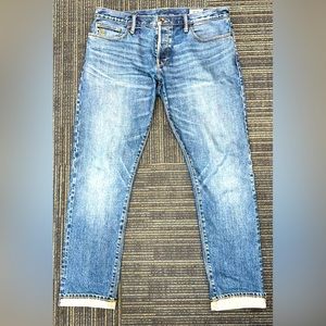 Todd Snyder Selvedge Japanese Denim Jeans Mens Button Fly Light Stonewash 33x32